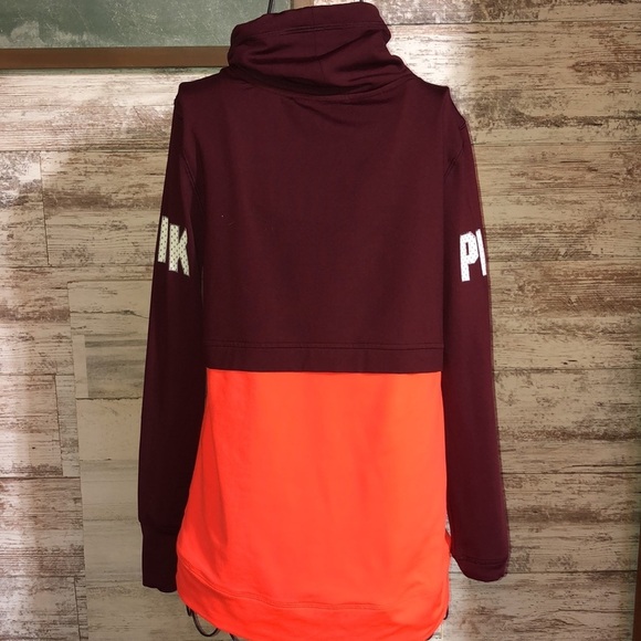 Pink Victoria’s Secret ultimate neon sweatshirt size small orange and ma… - Picture 8 of 8